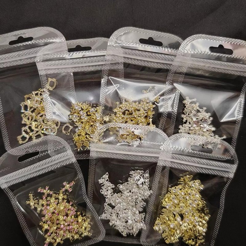 PERLE - Gold & Silver Nail Charms for DIY Acrylic